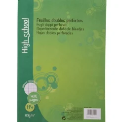 400 FEUILLES DOUBLES PERFOREES