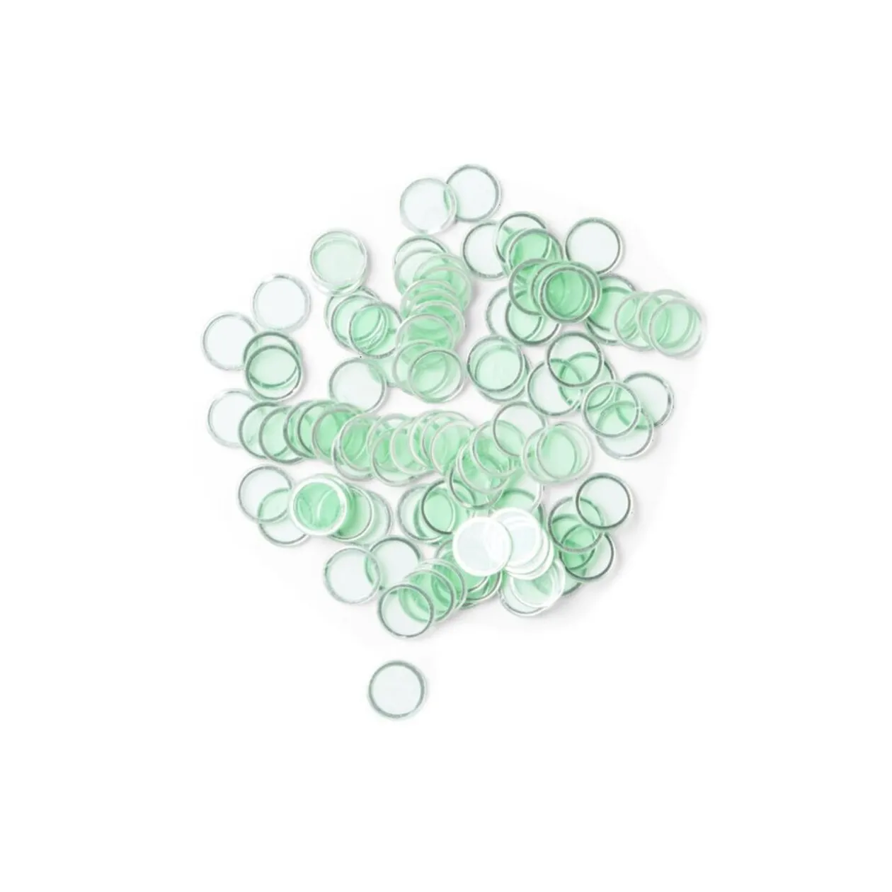 100 jetons de loto ronds