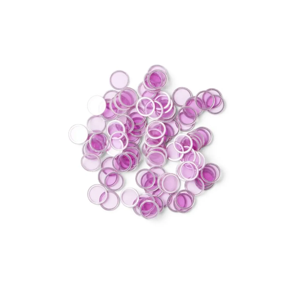 100 jetons de loto ronds