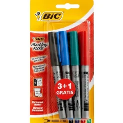 4 MARQUEURS PERMANENTS BIC