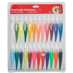 24 pinceaux avec peinture intégrée