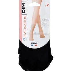 2 socquettes DIM noir