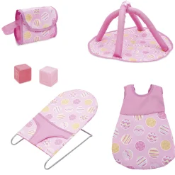 Accessoire pour poupon rose x6