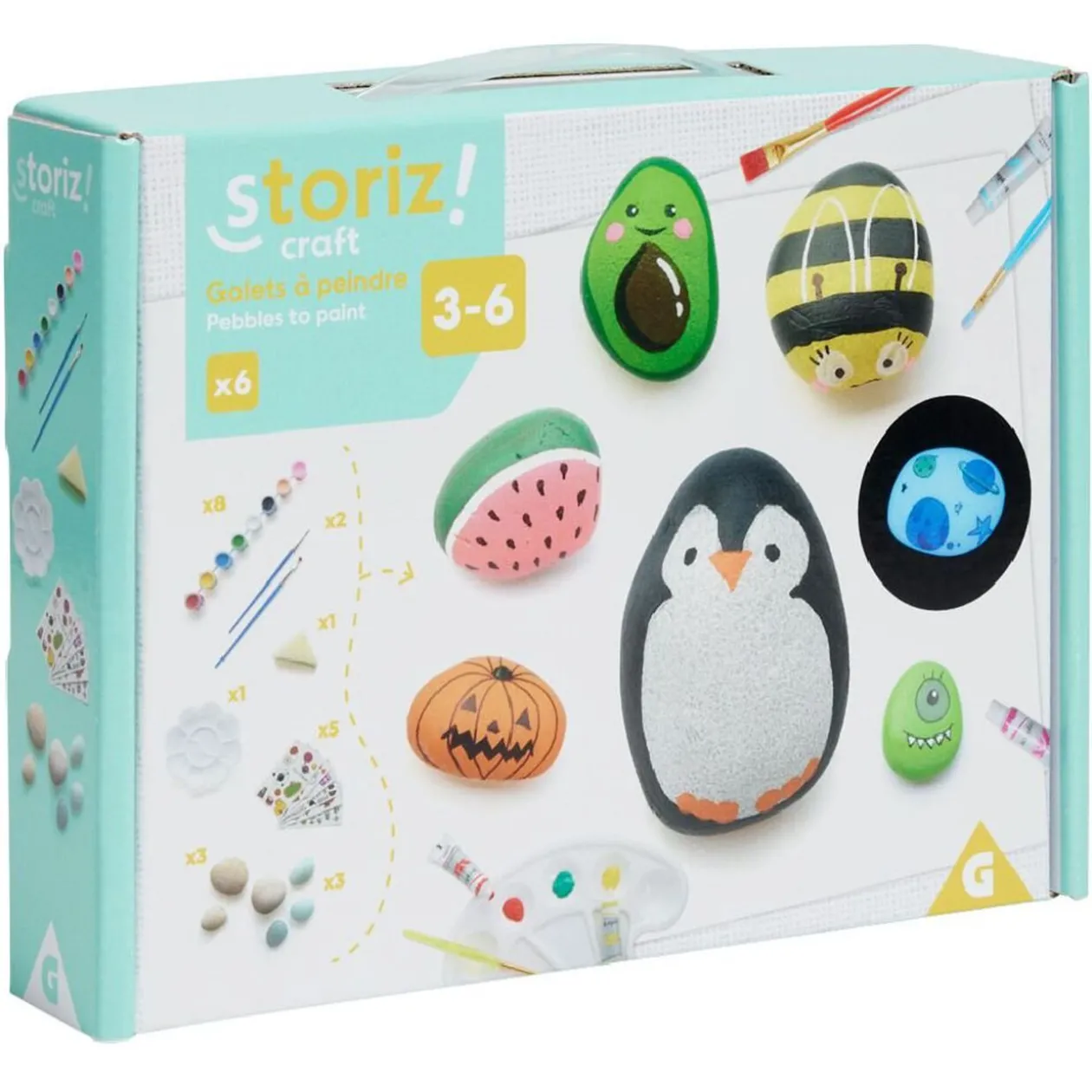 Activité galet à décorer x6