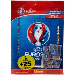 Album et 25 stickers Panini UEFA Euro 2016