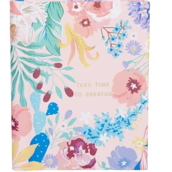 Album photo motif floral inscription Take time to breathe