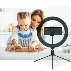 Anneau led avec support pour smartphone