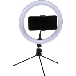 Anneau LED lumineux avec support pour smartphone