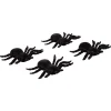 Araignée noire décoration Halloween x4