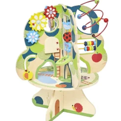 Arbre d'éveil multi-activités en bois