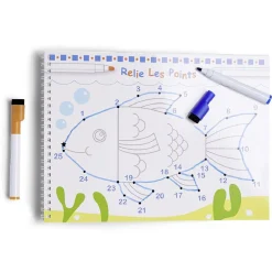 Ardoise d'actvités avec 2 feutres