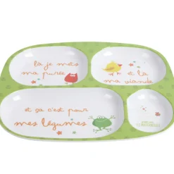 Assiette 4 compartiments enfant Les Maternelles