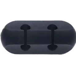 Attache câble adhésif 2 entrées noir ou blanc
