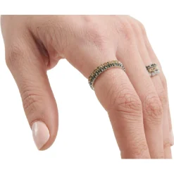 Bague élastique imit.cristal