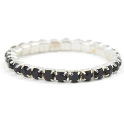 Bague élastique imit.cristal