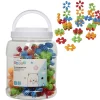 Baril créatif blocs de construction forme fleur 30 pièces
