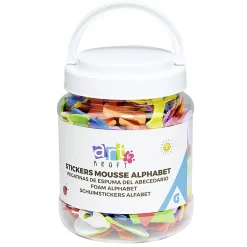 Baril Créatif stickers alphabet en mousse 312 pièces