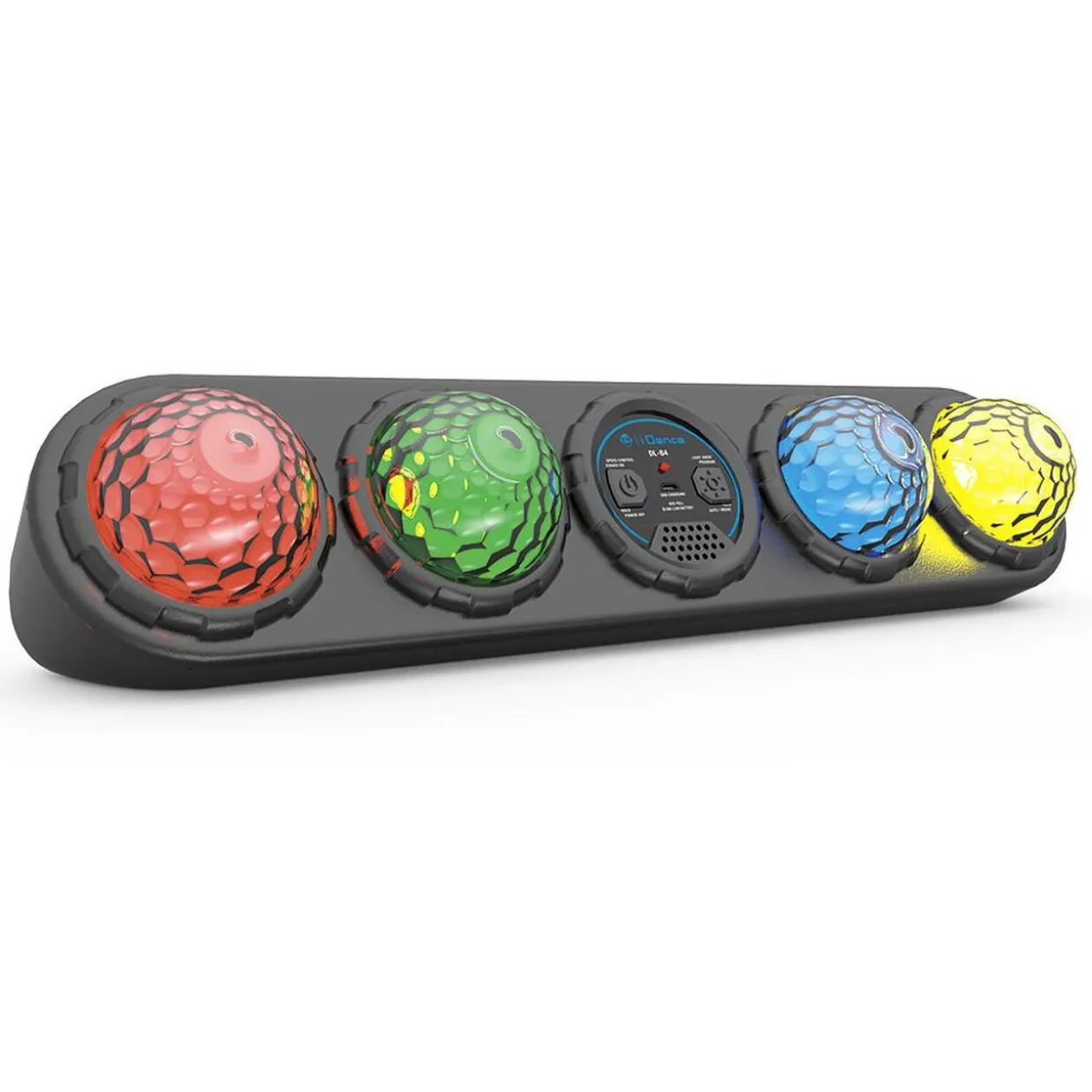 Barre LED 4 disco balls noir