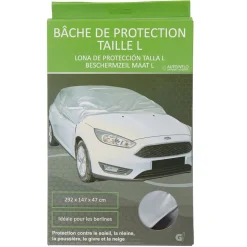 Bâche de protection voiture grise taille L
