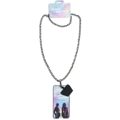 Bijou chaîne de téléphone en plastique L120cm - 2 modèles