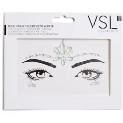 Bijoux de visage adhésifs iridescents - 3 modèles