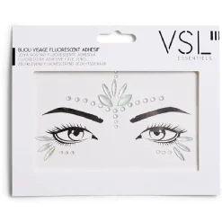 Bijoux de visage adhésifs iridescents - 3 modèles