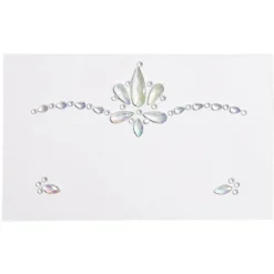 Bijoux de visage adhésifs iridescents - 3 modèles