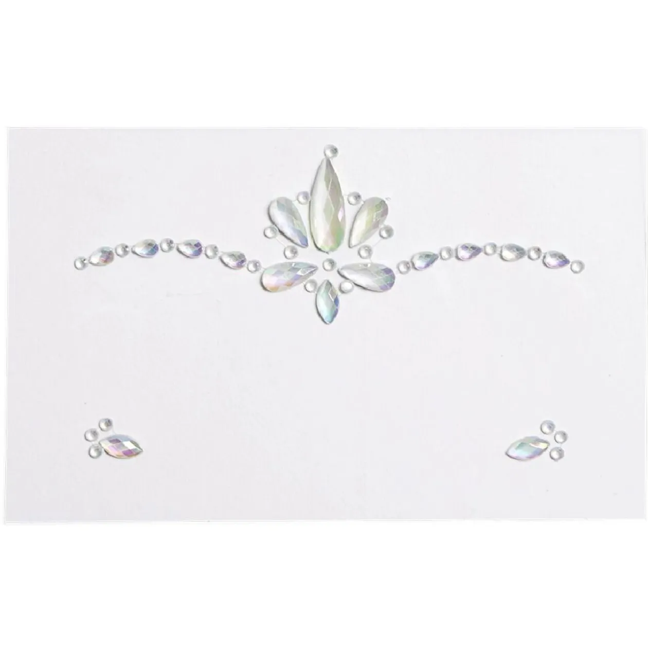 Bijoux de visage adhésifs iridescents - 3 modèles