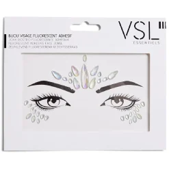 Bijoux de visage adhésifs iridescents - 3 modèles