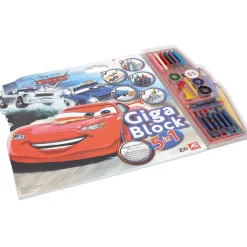 Bloc de coloriage Cars 5 en 1