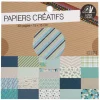 Bloc de papiers loisir créatif 40 pages design bleu