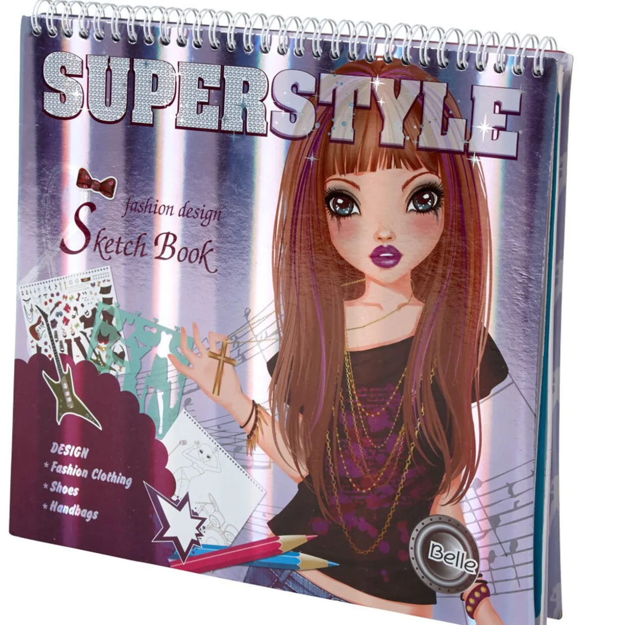 Bloc dessin mode rock