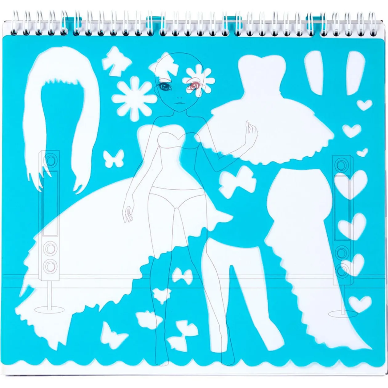 Bloc dessin mode rock