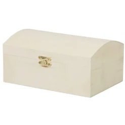 Boîte à bijoux en bois à décorer L18xl12xH8,5cm
