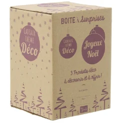 Boîte cadeau surprise déco bougie roses éternelles