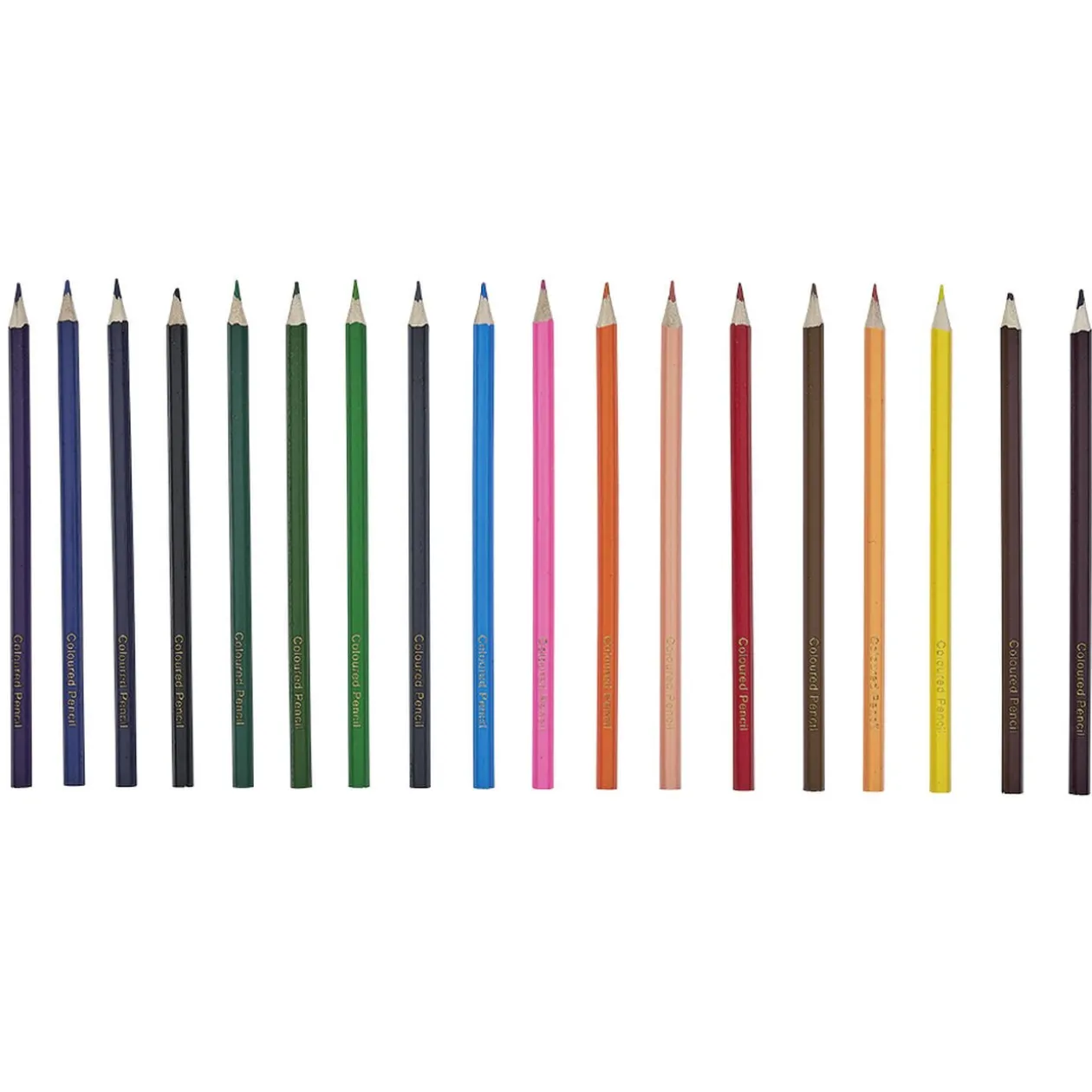 Boîte de 50 crayons de couleurs