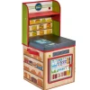 Boîte de rangement 2en1 comptoir de marchand pour enfant