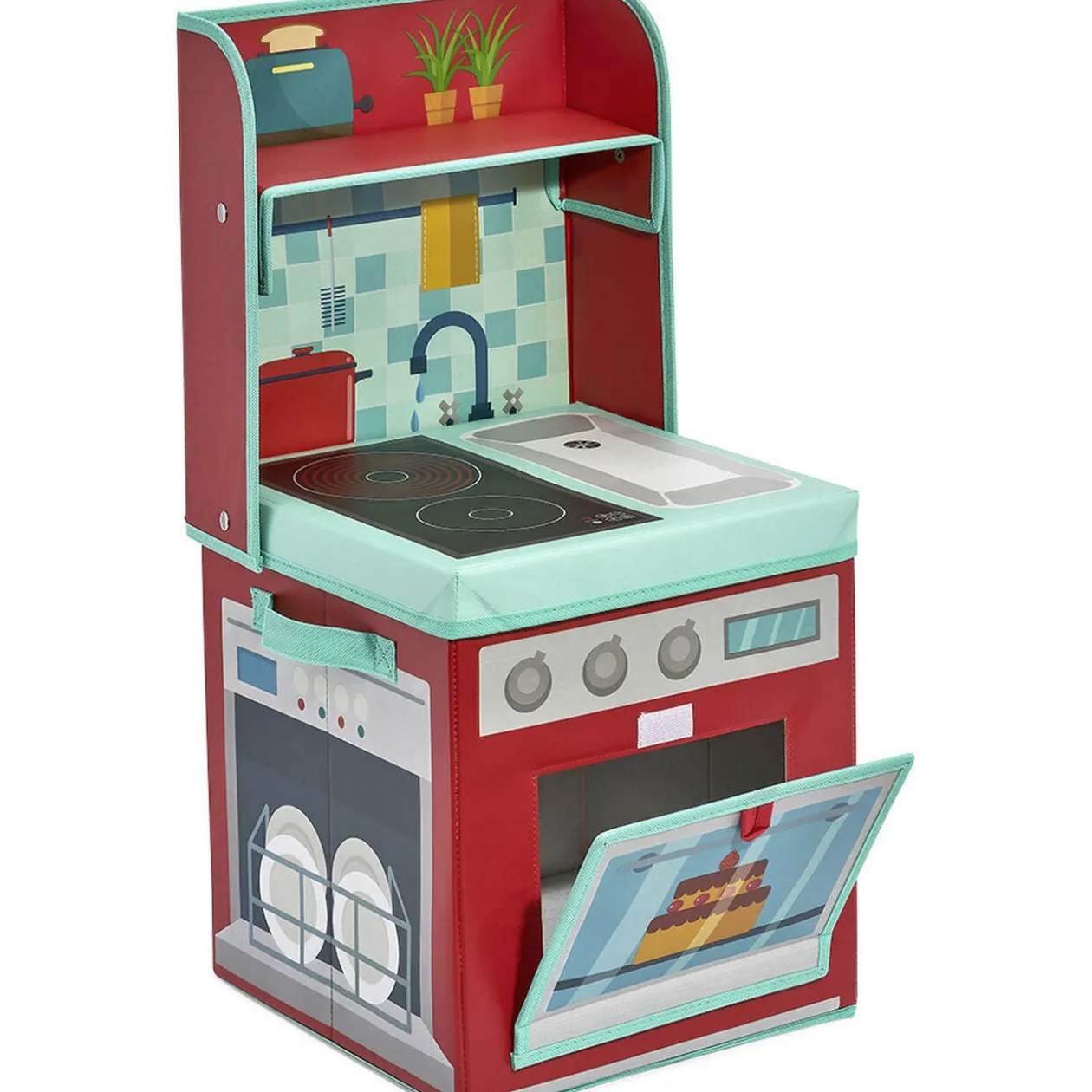 Boîte de rangement 2en1 cuisine pour enfant