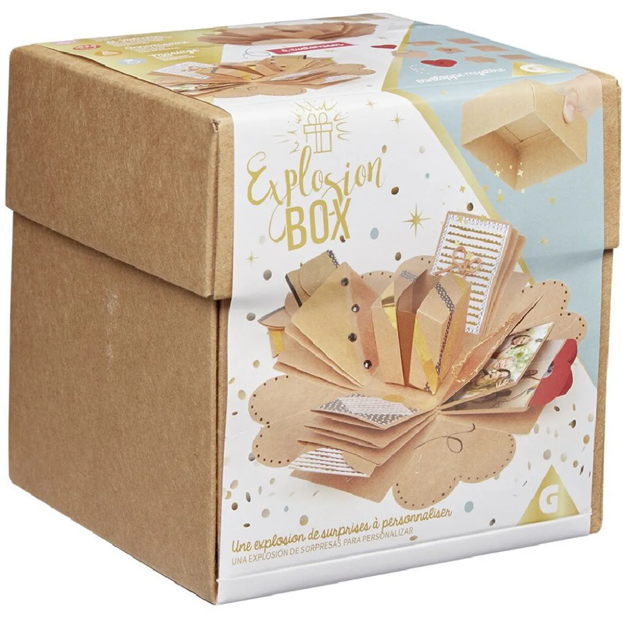 Boîte d'emballage à personnaliser Explosion box