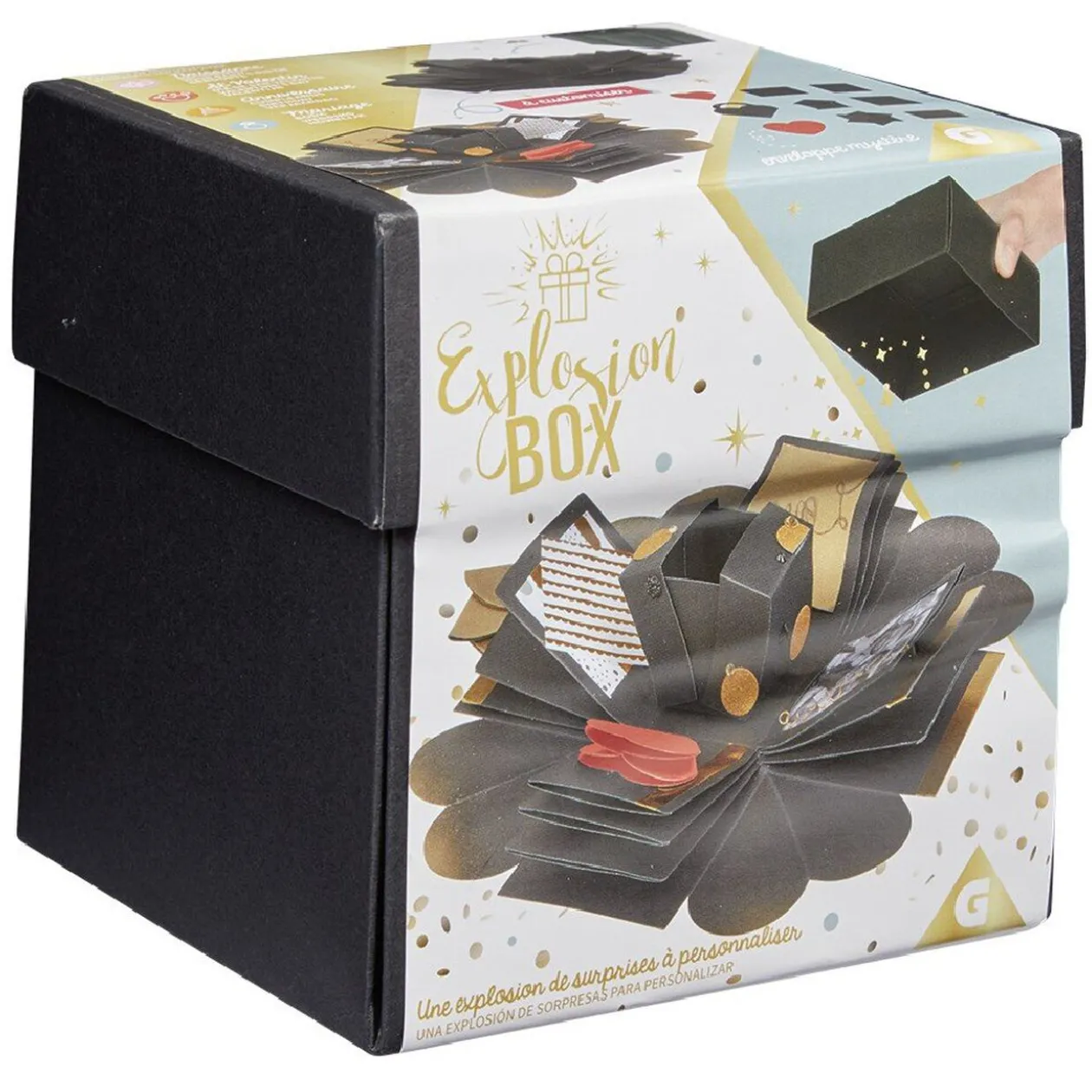 Boîte d'emballage à personnaliser Explosion box