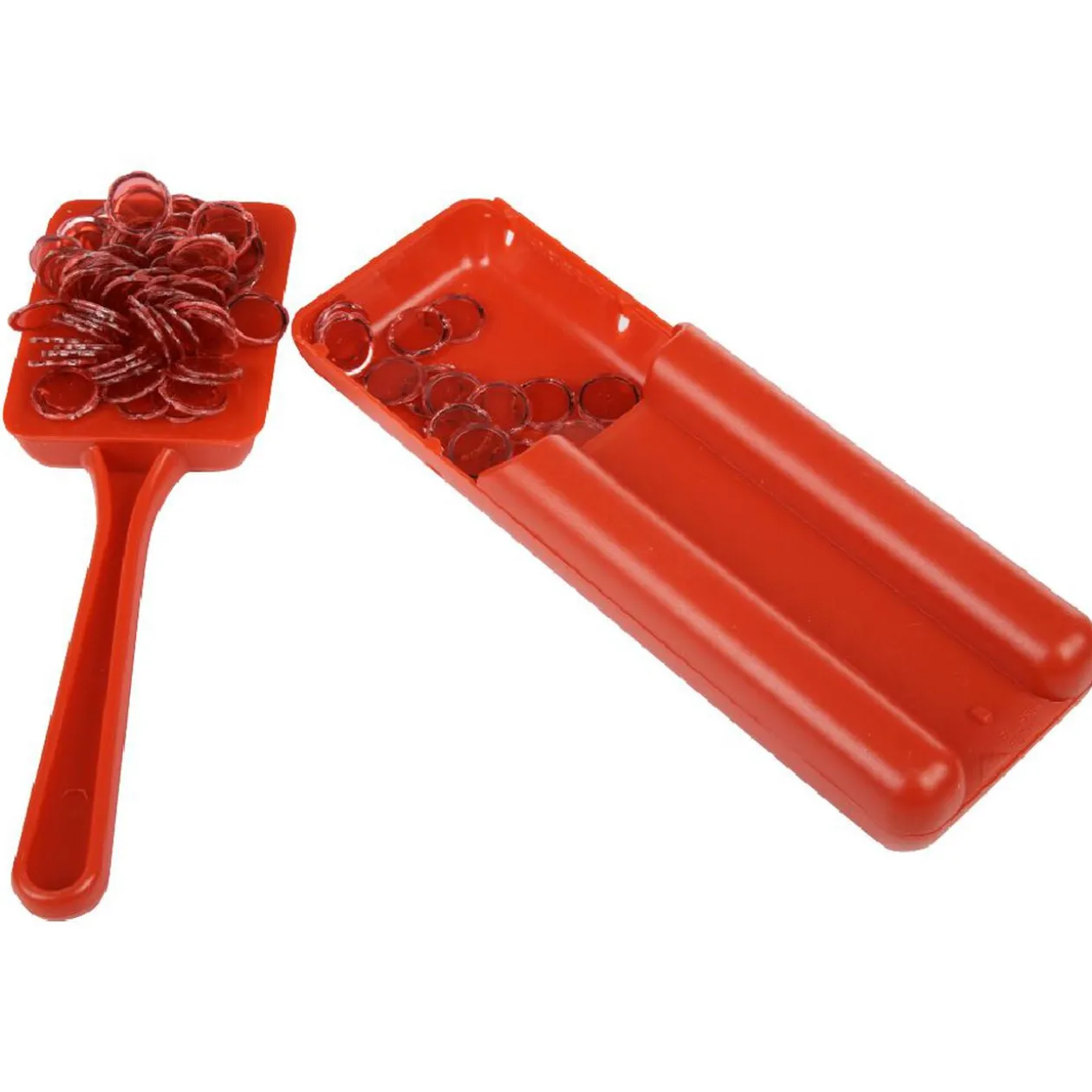 Boîte magnétique pour loto avec aimant et 100 jetons 3en1