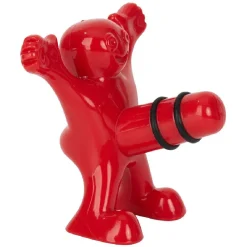 Bouchon de bouteille bonhomme rouge plastique