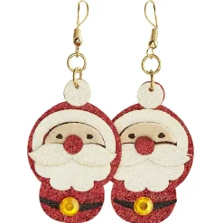 Boucle d'oreille forme Père Noël rouge