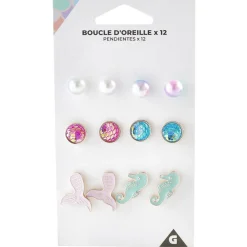 Boucles d'oreille Beach x 6