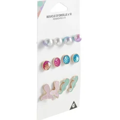 Boucles d'oreille Beach x 6