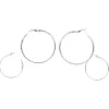 Boucles d'oreilles Créoles - Lot de 2 paires