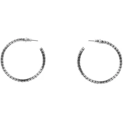 Boucles d'oreilles Créoles à strass