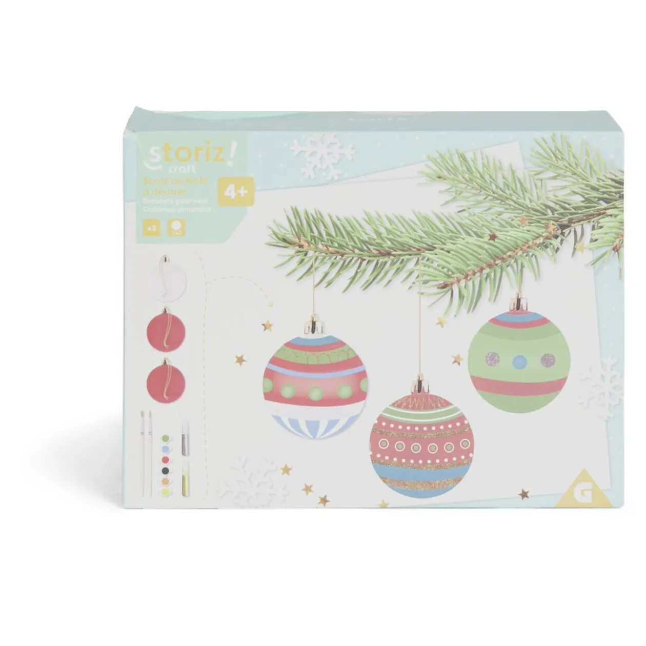 Boule de Noël à personnaliser x3