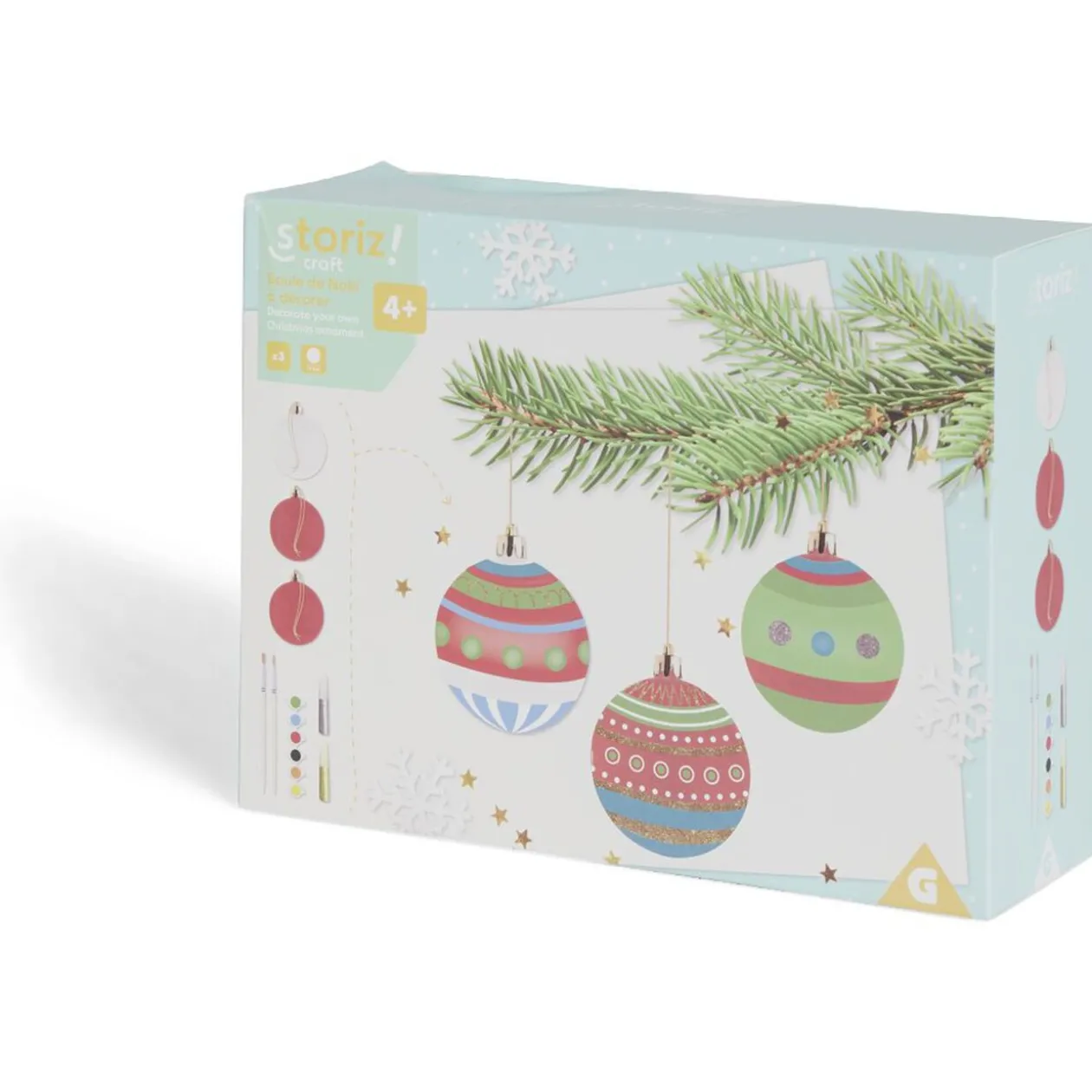 Boule de Noël à personnaliser x3