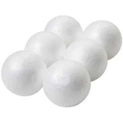 Boule de Noël blanche x6